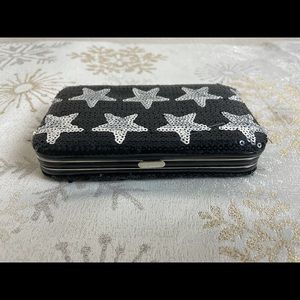Star pattern sequin wallet/clutch